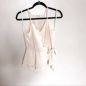 Monteau Scalloped Cross Tank